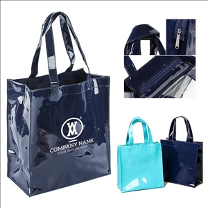Mirror Leather Shopper Tote